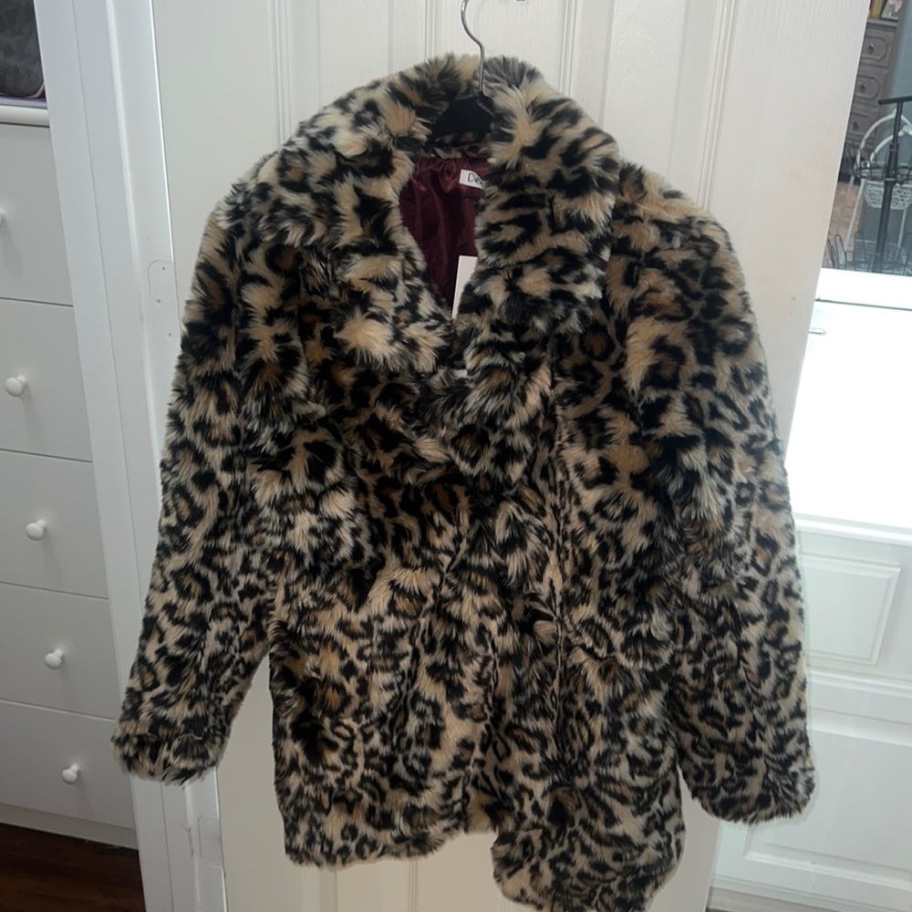 Cheetah Faux Fur Coat